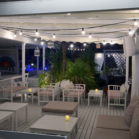 Catena Luminosa LED Esterno 10m - 10 Portalampade E27, IP54, Prolungabile, Bianco - Foto 4