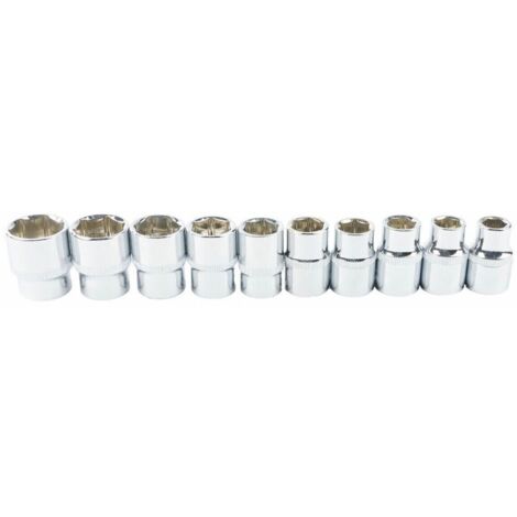 Serie Chiave A Cricchetto Reversibile 1/2" Kit Da 11pz Con Bussole Esagonali TrAdE Shop Traesio - Foto 6