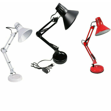 Lampada Da Scrivania Braccio Estensibile - Illuminazione Regolabile Con Base E Morsetto - Foto 9