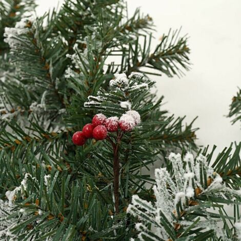 Lyrow Ghirlanda Di Pino Artificiale Con Neve, 4 Pezzi Da 2,7m Cad., Per Decorazioni Natalizie, Camino, Porte, Ringhiere, Interni Ed Esterni