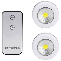 2 faretti cob controllo remoto punto luce a led lampada armadio