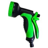 PISTOLA A SPRUZZO INNAFFIARE POMPA IRRIGAZIONE GIARDINO REGOLABILE 10 GETTI