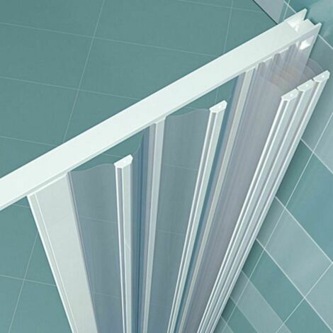 Box doccia Luna 70x70 cm pvc apertura a soffietto angolare