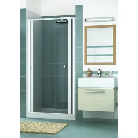 Box doccia mod. Vergine 120xH185cm in pvc a soffietto centrale