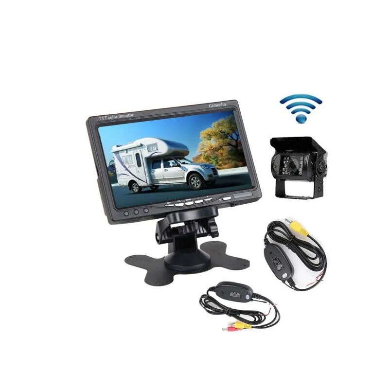 Telecamera Auto Retromarcia Telecamera Posteriore 12v CICMOD Kit Telecamera Retromarcia Con Monitor 7" - Impermeabile IP68 Per Camper, Camion E Rimorchi 12V/24V Telecamera Camper Telecamera Posteriore Auto