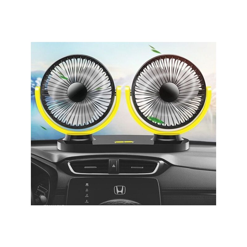 Ventola Portatile Ricaricabile Con 3 Velocità E Luce LED | Compatta 6x5.8x15.5 Cm, Leggera 163g, Per Casa, Auto E Campeggio