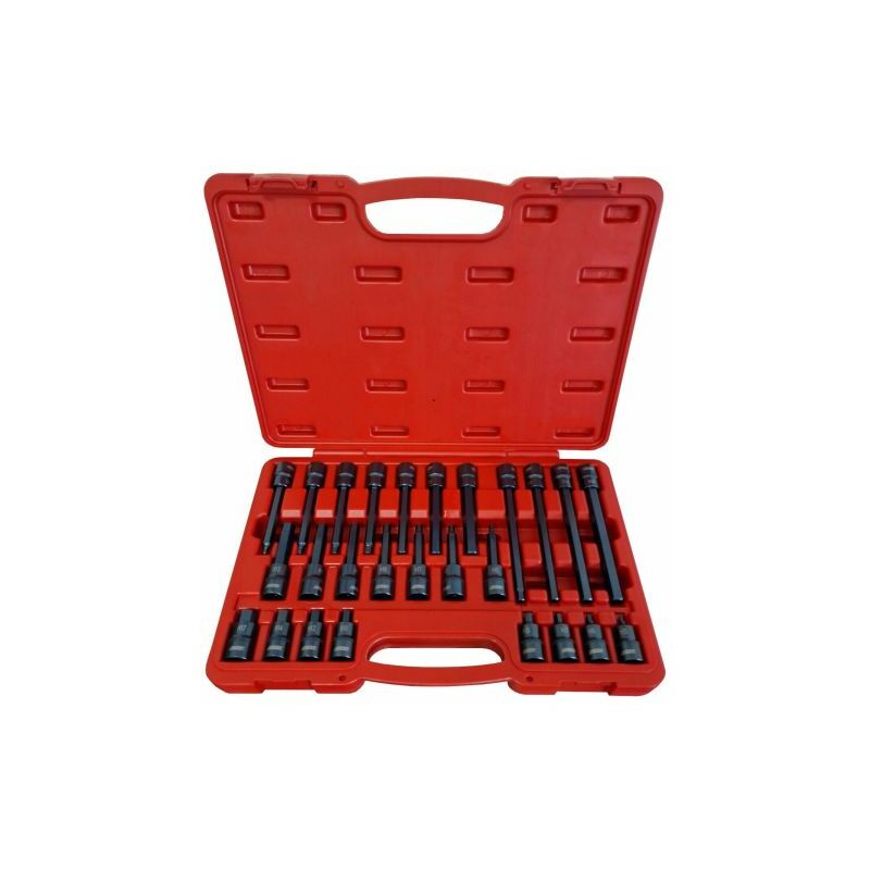 Punta Torx T30 Per Cacciaviti A Bussola 1/4" - Aerzetix C2168 - Inseritore Esagonale In Acciaio CrV, Qualità Professionale