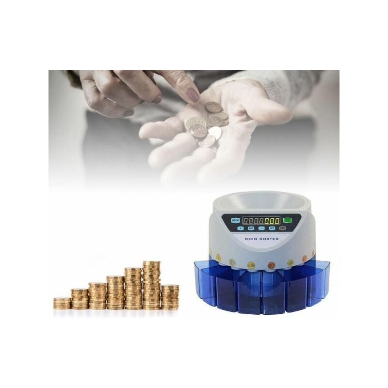 Macchina Contamonete elettrico separa monete 8 cassetti conta monete  automatico