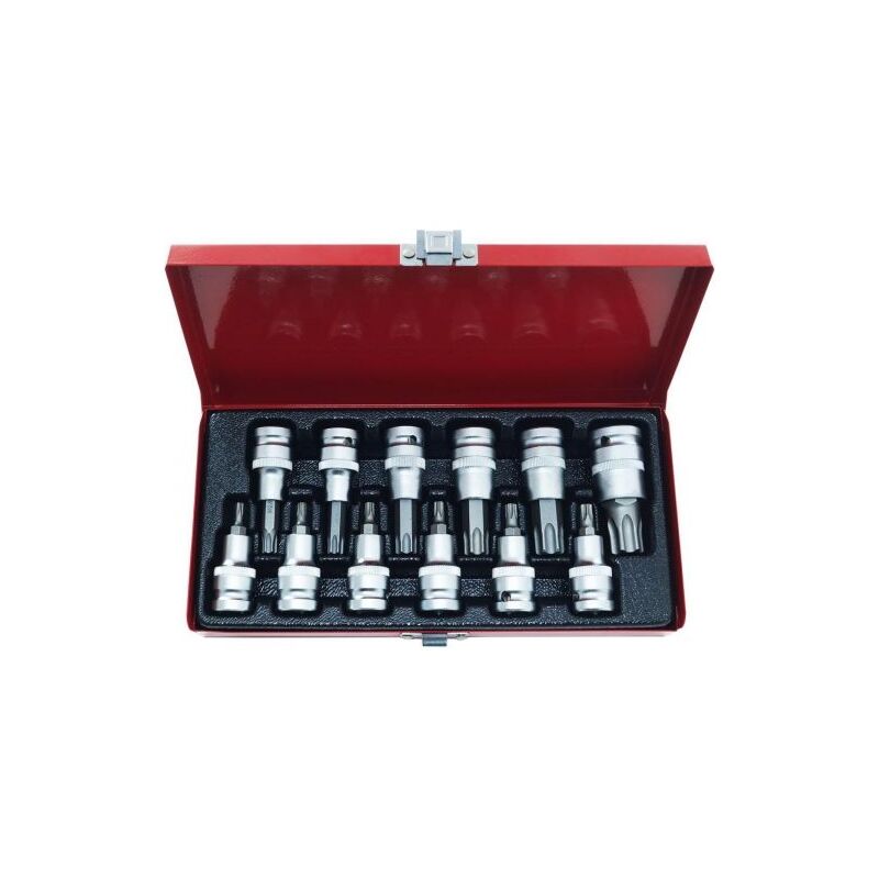 Set 12 Punte Torx 1/2" - Attrezzi Resistenti Per Avvitare E Svitatore