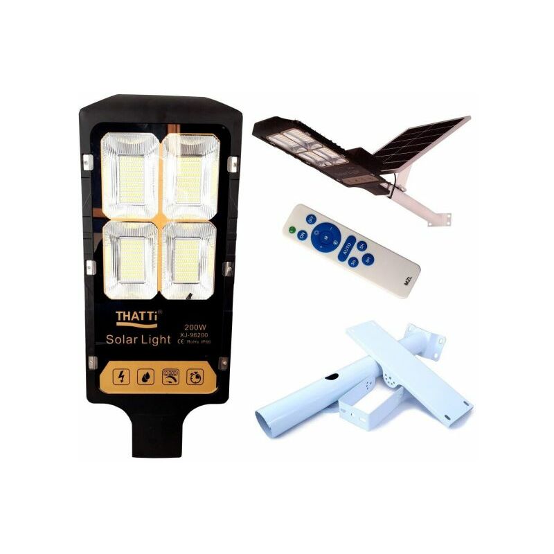 Faretto 120 Led Cob Da Esterno Con Pannello Solare Sensore Movimento Con  Telecomando Lampione Lampioncino Lampada A Muro Luce Fredda 6000-6500K (120  Led Cob) 