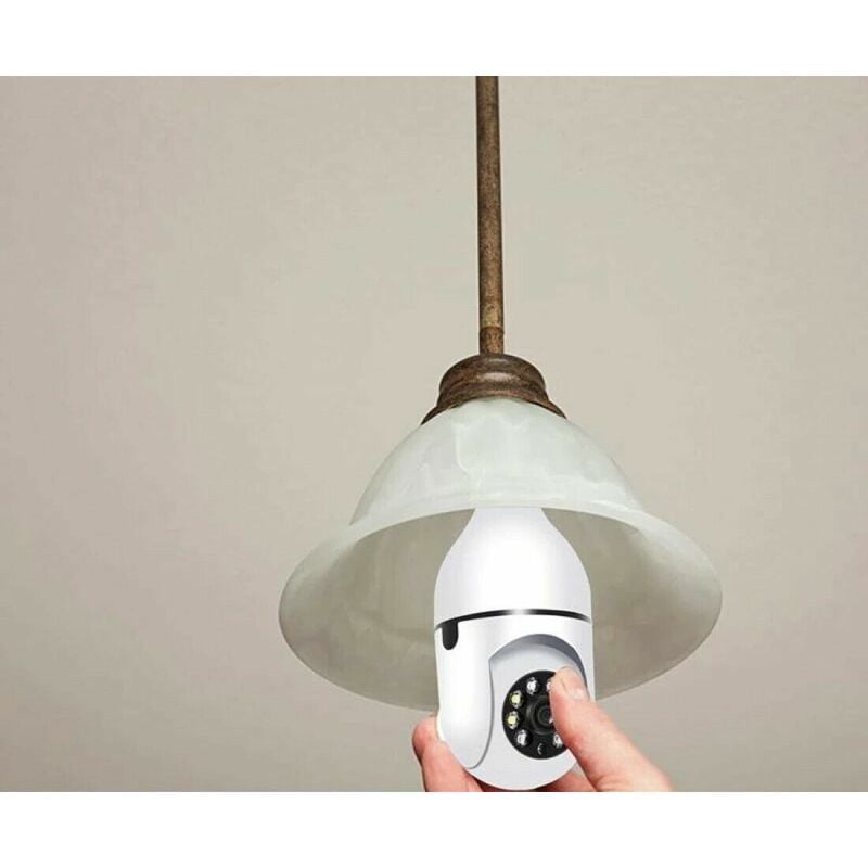 Lampadina Wifi E27 visione notturna telecamera completo colore