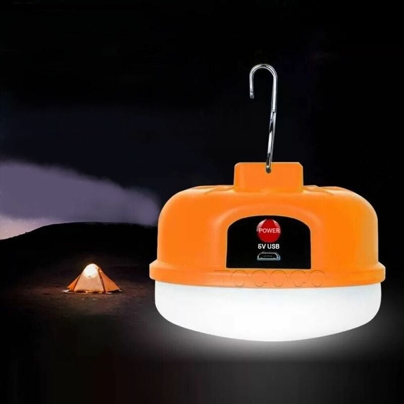 Luce da campeggio portatile LEd Lampada Lanterna ricaricabile 50w gancio  Z988