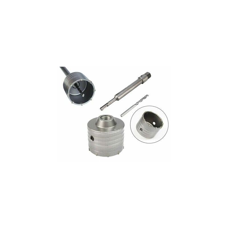 FRESA A TAZZA 110 MM CAROTATRICE CON ASTA SDS PLUS 60 CM CALCESTRUZZO - Foto 2