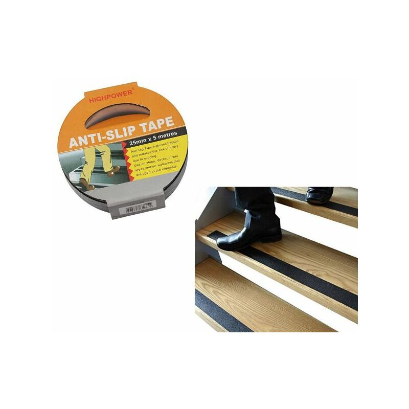 Nastro Antiscivolo Trasparente 50mm X 5m - Per Scale, Bagni E Esterni