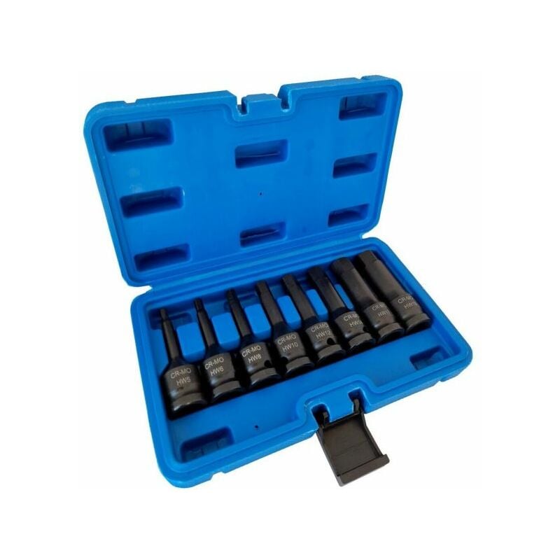 SET KIT 19 PZ CHIAVI A BUSSOLE TORX IN LEGA DA 8 A 32 MM ATTACCO