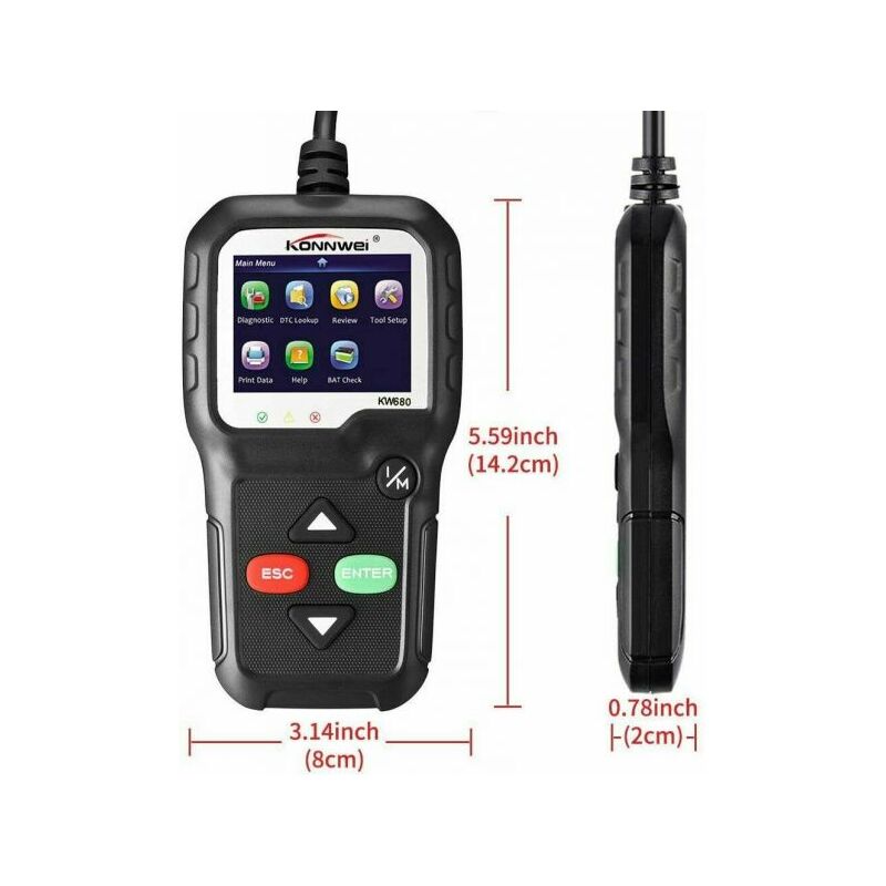 Scanner Diagnostico OBDII Da Auto Lettore Codici Guasto Test Batteria Rilevazione Sensore O2 Da 19,57 € | DHgate