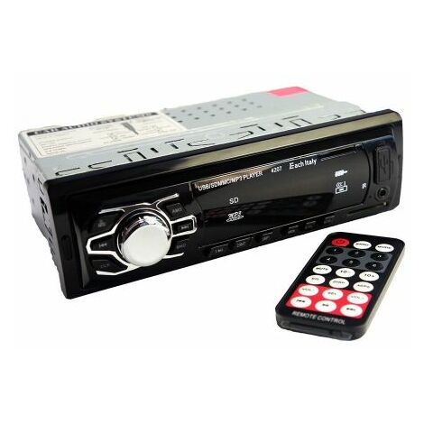 STEREO AUTORADIO AUTO FM MP3 USB SLOT SD AUX RCA RADIO 60W X4 TELECOMANDO EC4207