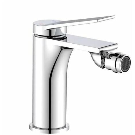 Rubinetto Bidet Inbagno Serie Manola - Miscelatore Monocomando In Ottone Cromato Con Piletta Inclusa