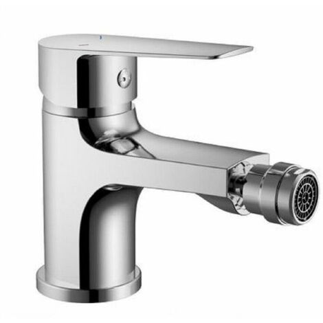 Miscelatore rubinetto per bidet bagno in ottone cromato + piletta CUBE 87118