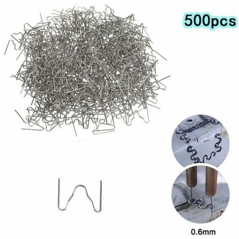 1000 graffette in acciaio inox da 0,6 mm per riparazione