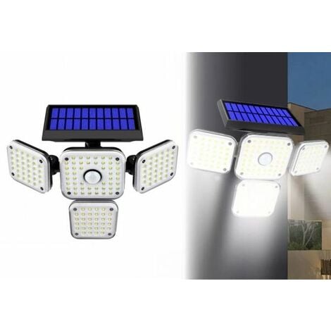 FARETTO 144 LED COB DA ESTERNO CON PANNELLO SOLARE SENSORE