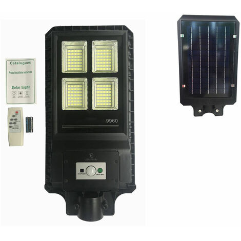 LAMPIONE STRADALE CON TELECOMANDO LED 60 W PANNELLO SOLARE Fotovoltaico 280 Led 8022044523187 - Foto 5