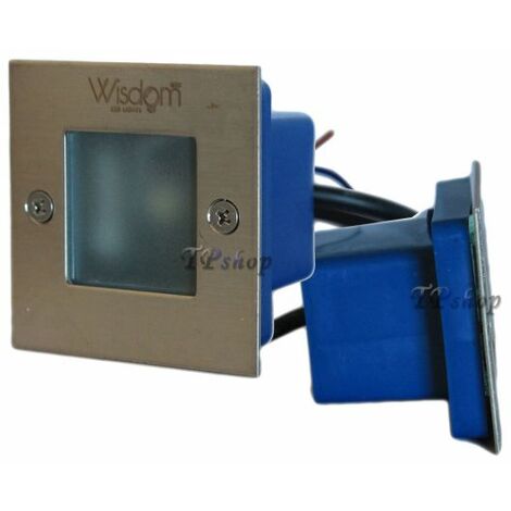 FARETTO SEGNAPASSO LED AD INCASSO SEGNAPASSI CALPESTABILE 90 LUMEN 1W XC-HQ01 Luce Fredda 6500K