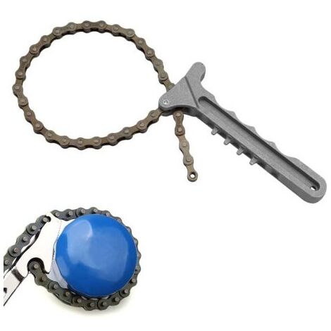 Chiave a Catena 410 mm Per Serraggio e Smontaggio Filtro Olio 73346