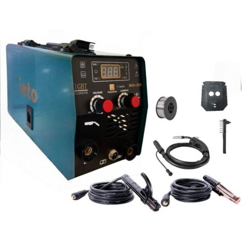 Saldatrice filo continuo 300A MIG-MMA-IGBT INVERTER NO GAS + elettrodo 07610