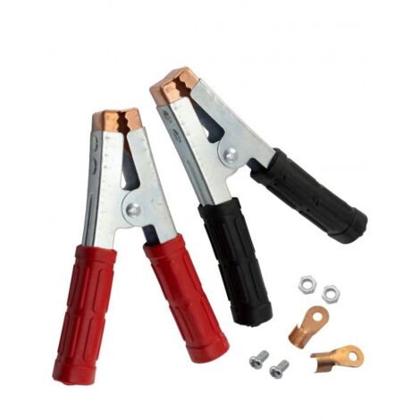 Kit 2 Pinze Per Cavi Batteria Auto 600a Pinze per Cavi contatti morsetti clip