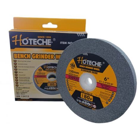 Disco Mola Pietra Abrasiva Per Smerigliatrice Da Banco 150mm 150x32x16 Grana 80