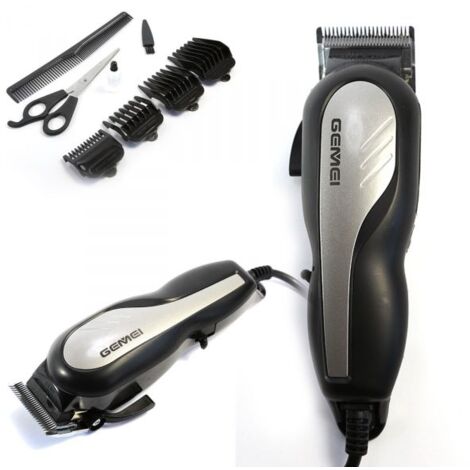 TAGLIACAPELLI RASOIO ELETTRICO REGOLA BARBA BAFFI BASETTE LAMA INOX GM-816