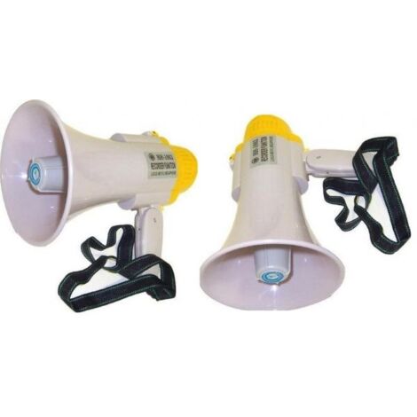 MEGAFONO PORTATILE PROFESSIONALE PORTATA 200MT REGISTRATORE VOCALE MUSICALE