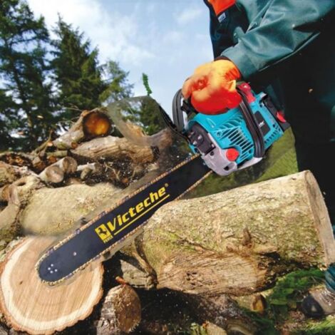 Barra Per Catena Motosega Motosega A Scoppio 52cc Con Lama 50cm - Inclusa Barra E Catena Di Ricambio | Professionale Motosega A Scoppio Da Potatura - Foto 3