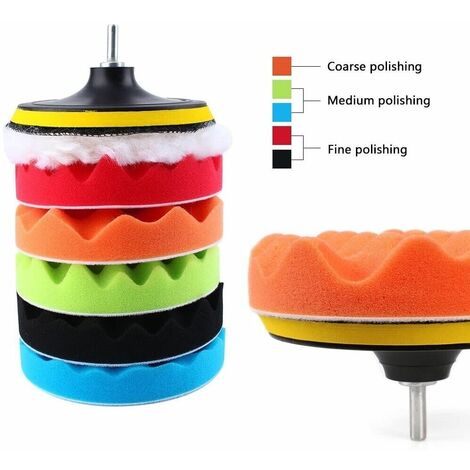 Kit Lucidatura 150mm ZEONHAK 16 Tamponi Lucidatura Auto 150mm - Per Trapano E Lucidatrici Kit Tamponi Lucidatura 150mm Zeonhak Per Trapano - Foto 7