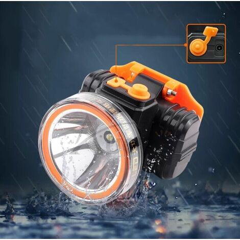 Torcia frontale a led ricaricabile subacquea waterproof immersioni 50mt  AB-Z990