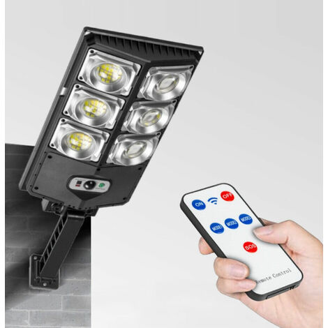 Faro lampione stradale solare sensore di movimento fotovoltaico180 LED W789A-3