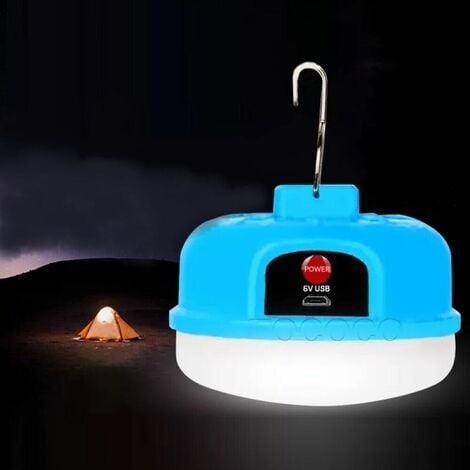 Luce da campeggio portatile LEd Lampada Lanterna ricaricabile 50w gancio  Z988