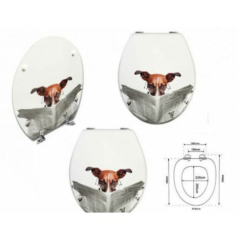 Coperchio per WC 3D sedile copri copriwater animali mare new copri