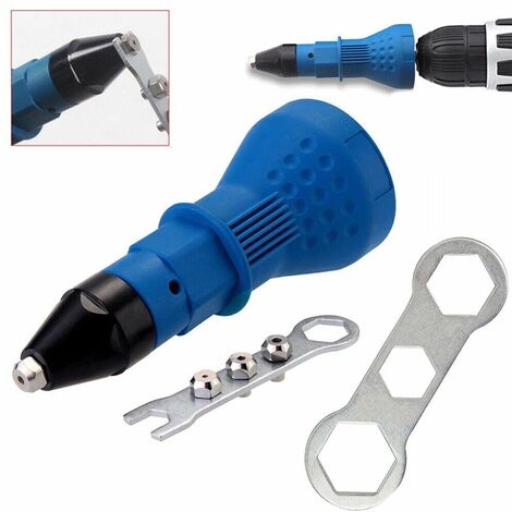 Kit Conversione Da Trapano Avvitatore A Rivettatrice Con Impugnatura E Testine - Foto 11