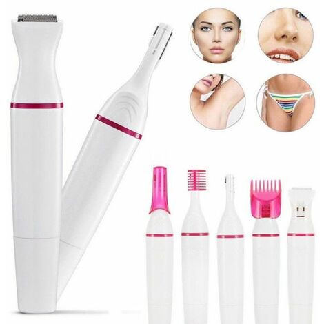 DEPILATORE EPILATORE RASOIO TRIMMER SOPRACCIGLIA BAFFI ASCELLE GAMBE PELI DONNA
