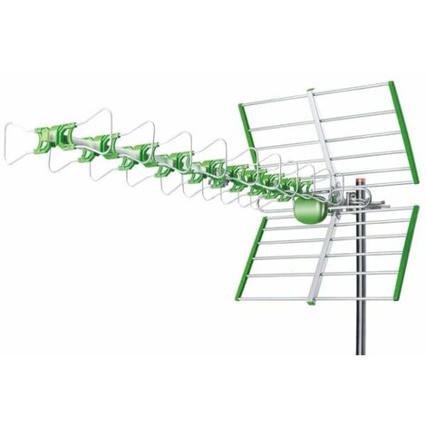 Antenna TV esterna digitale UHF DVB-T DVT-T2 DTT TNT 24 elementi 38dBI LI-38B