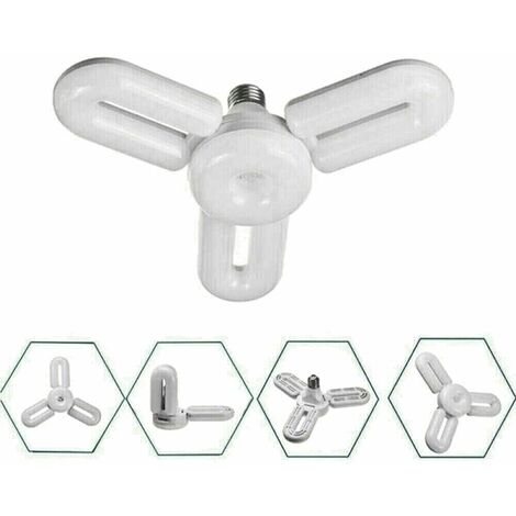 SAUGLAE Lampadina LED E27 80W 9000LM Per Garage: Pannelli Regolabili, 6500K Bianco Freddo, Risparmio Energetico (1 Pezzo)