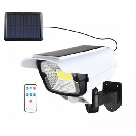 Telecamera finta pannello solare sensore di movimento faretto LED SMD JLP-2176A