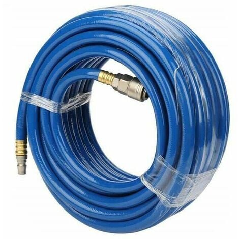 Tubo Aria Compressa Spirale 20m - Flessibile Per Compressore | Raccordo 1/4" | Pressione 150PSI