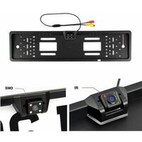 PORTATARGA CON TELECAMERA RETROMARCIA RETROCAMERA 4 LED AUTO VISIONE NOTTURNA