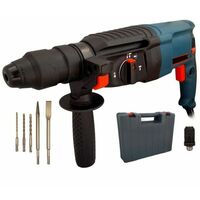 TRAPANO SCALPELLATORE MARTELLO DEMOLITORE 800W 26MM TASSELLATORE 5 ACCESSORI