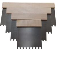 Set 4 pezzi spatole dentate misure 4/6/8/10" per colla manico in legno 63002/3/4/5