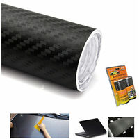 PELLICOLA ADESIVA IN CARBONIO 3D COPPIA ROTOLI 13X500 AUTO/MOTO ADESIVA WRAPPING