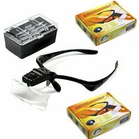 Visiera Con Lenti Di Ingrandimento E Luci LED – Occhiali Fascia 5 Lenti